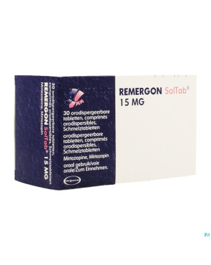 Remergon sol tabl 15 mg comp 30 x 15 mg