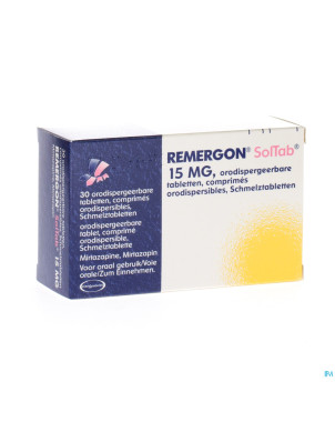 Remergon sol tabl 15 mg comp 30 x 15 mg