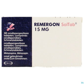 Remergon sol tabl 15 mg comp 30 x 15 mg