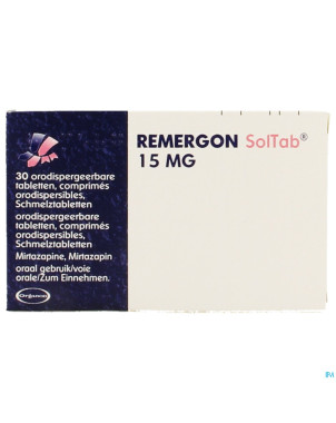 Remergon sol tabl 15 mg comp 30 x 15 mg