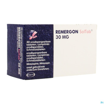 Remergon sol tabl 30 mg comp 30 x 30 mg