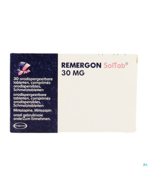 Remergon sol tabl 30 mg comp 30 x 30 mg