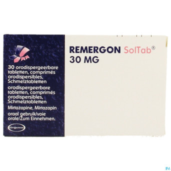 Remergon sol tabl 30 mg comp 30 x 30 mg