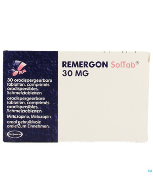 Remergon sol tabl 30 mg comp 30 x 30 mg