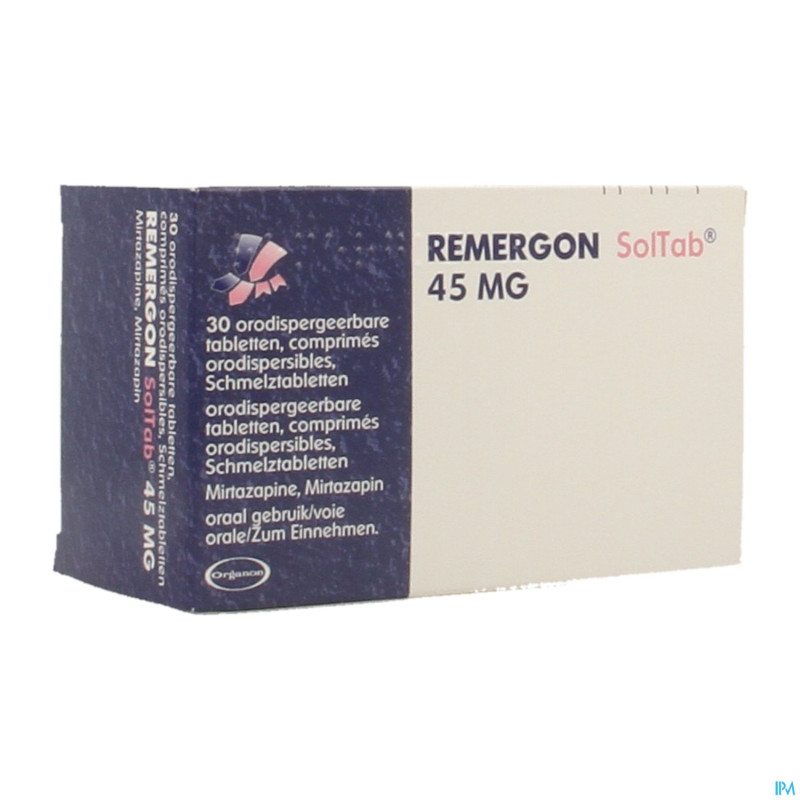 Remergon sol tabl 45 mg comp 30 x 45 mg