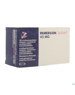Remergon sol tabl 45 mg comp 30 x 45 mg