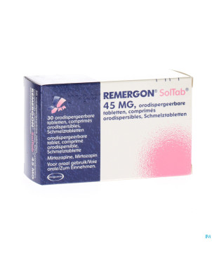 Remergon sol tabl 45 mg comp 30 x 45 mg