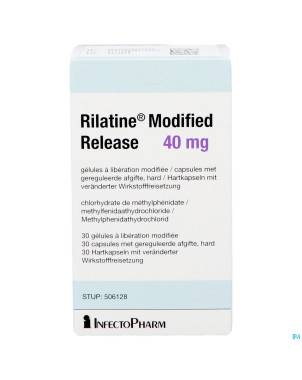 Rilatine modified release 40 mg caps. 30x40mg