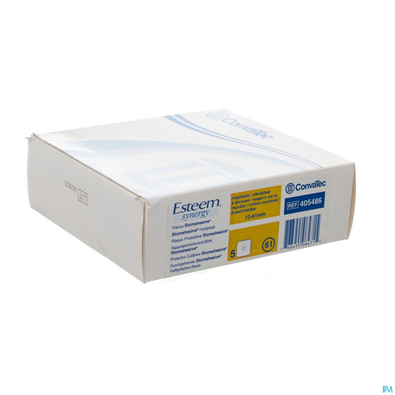 Esteem synergy stomahesive plaq. 13-61mm 5 405486