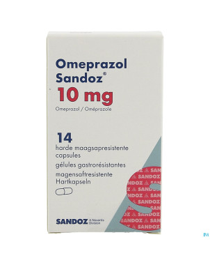 Omeprazol sandoz caps enter 14 x 10 mg
