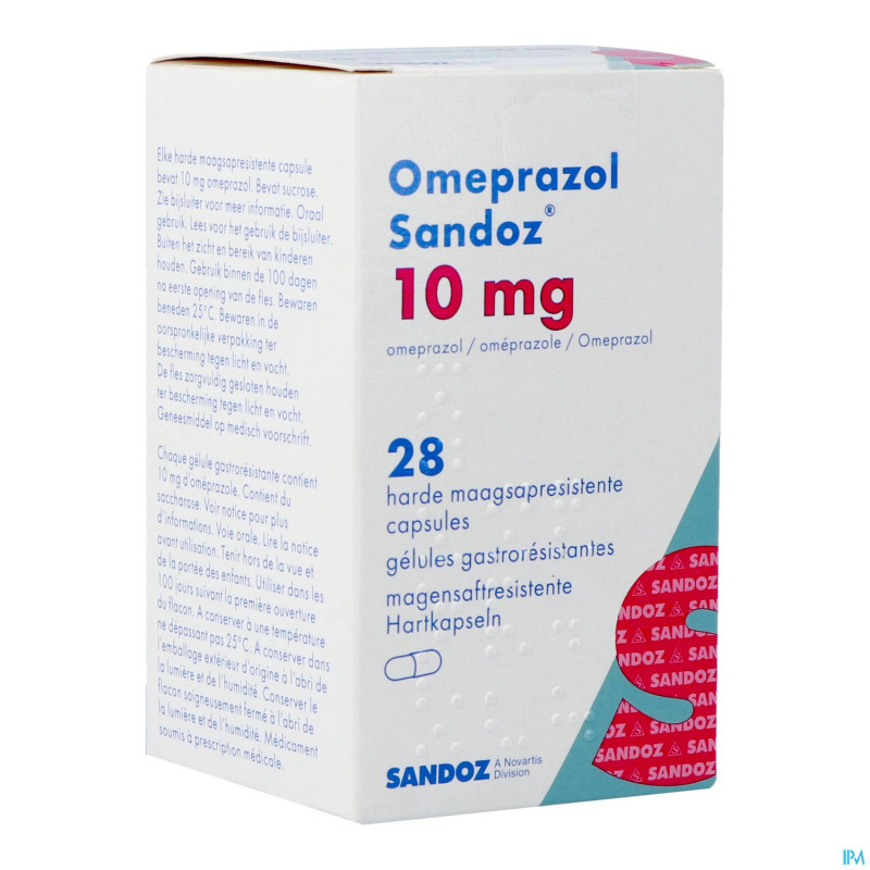 Omeprazol sandoz caps enter 28 x 10 mg