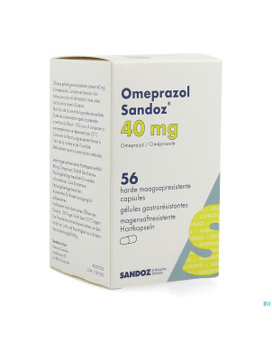 Omeprazol sandoz caps enter 56 x 40 mg