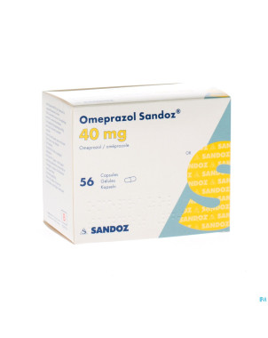 Omeprazol sandoz caps enter 56 x 40 mg
