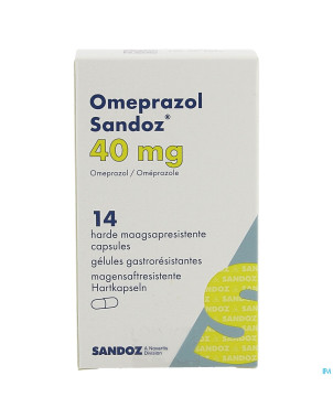 Omeprazol sandoz caps enter 14 x 40 mg