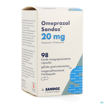 Omeprazol sandoz caps enter 98 x 20 mg