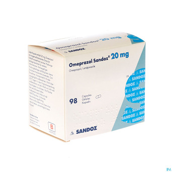 Omeprazol sandoz caps enter 98 x 20 mg