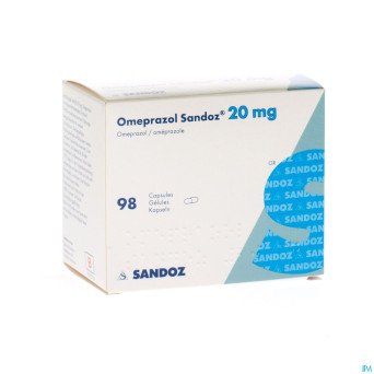 Omeprazol sandoz caps enter 98 x 20 mg