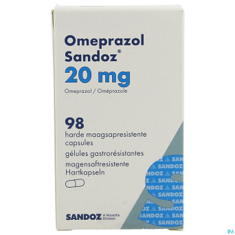 Omeprazol sandoz caps enter 98 x 20 mg