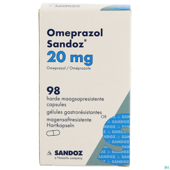 Omeprazol sandoz caps enter 98 x 20 mg
