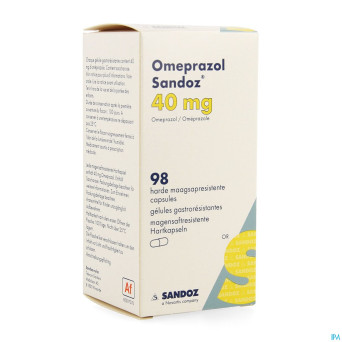 Omeprazol sandoz caps enter 98 x 40 mg