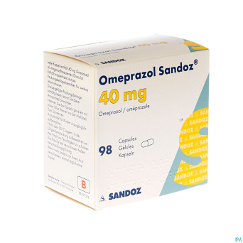 Omeprazol sandoz caps enter 98 x 40 mg