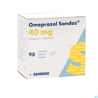 Omeprazol sandoz caps enter 98 x 40 mg