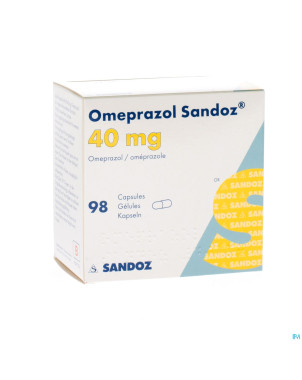 Omeprazol sandoz caps enter 98 x 40 mg