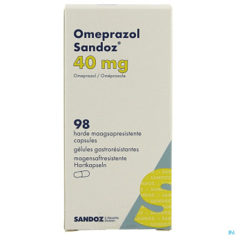 Omeprazol sandoz caps enter 98 x 40 mg
