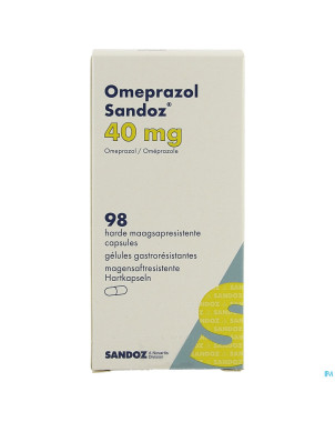 Omeprazol sandoz caps enter 98 x 40 mg