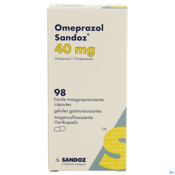 Omeprazol sandoz caps enter 98 x 40 mg