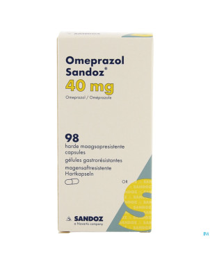 Omeprazol sandoz caps enter 98 x 40 mg