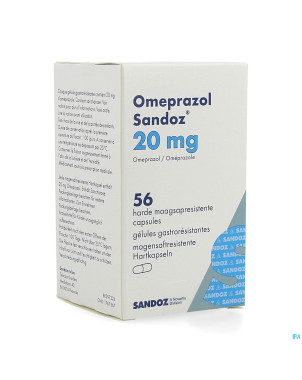 Omeprazol sandoz caps enter 56 x 20 mg
