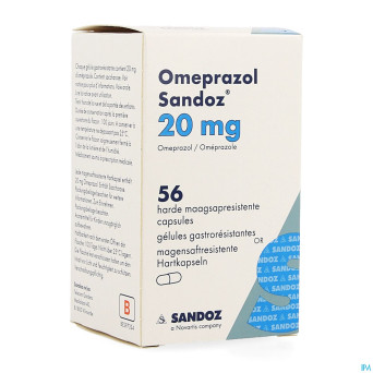 Omeprazol sandoz caps enter 56 x 20 mg