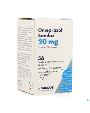 Omeprazol sandoz caps enter 56 x 20 mg