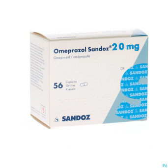 Omeprazol sandoz caps enter 56 x 20 mg