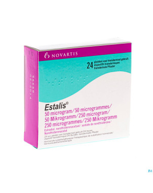 Estalis 50/250 pleisters 24 x 50 ug/250 ug