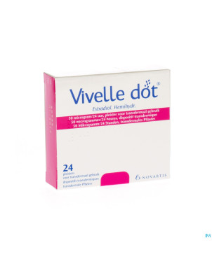Vivelle dot 50,0 ug pleisters 24 x 50,0 ug