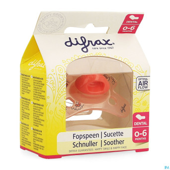 Difrax sucette silicone mini-dental    0-6m 799