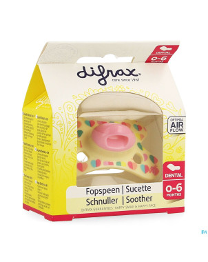 Difrax sucette silicone mini-dental    0-6m 799