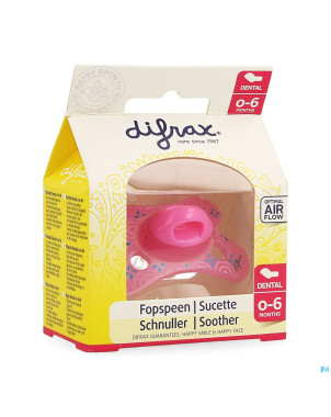 Difrax sucette silicone mini-dental    0-6m 799