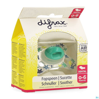 Difrax sucette silicone mini-dental    0-6m 799