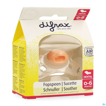 Difrax sucette silicone mini-dental    0-6m 799