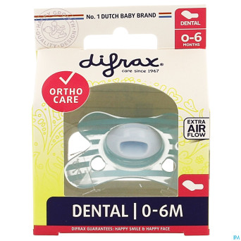 Difrax sucette silicone mini-dental    0-6m 799