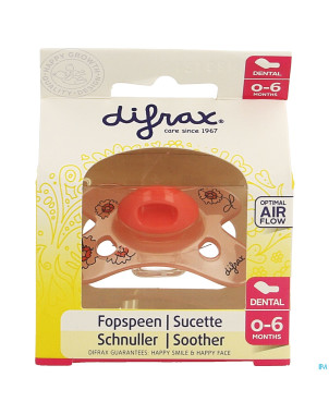 Difrax sucette silicone mini-dental    0-6m 799