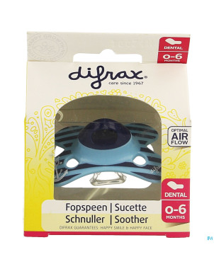 Difrax sucette silicone mini-dental    0-6m 799