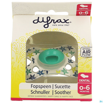 Difrax sucette silicone mini-dental    0-6m 799