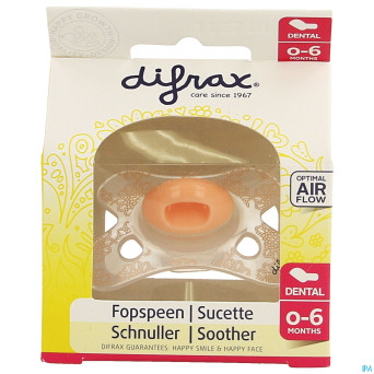Difrax sucette silicone mini-dental    0-6m 799