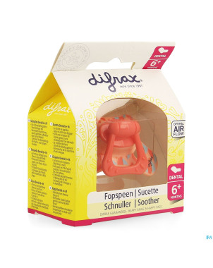 Difrax sucette silicone dental avec anneau 6m+ 800