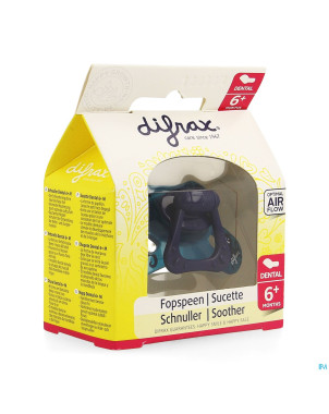 Difrax sucette silicone dental avec anneau 6m+ 800