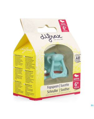 Difrax sucette silicone dental avec anneau 6m+ 800